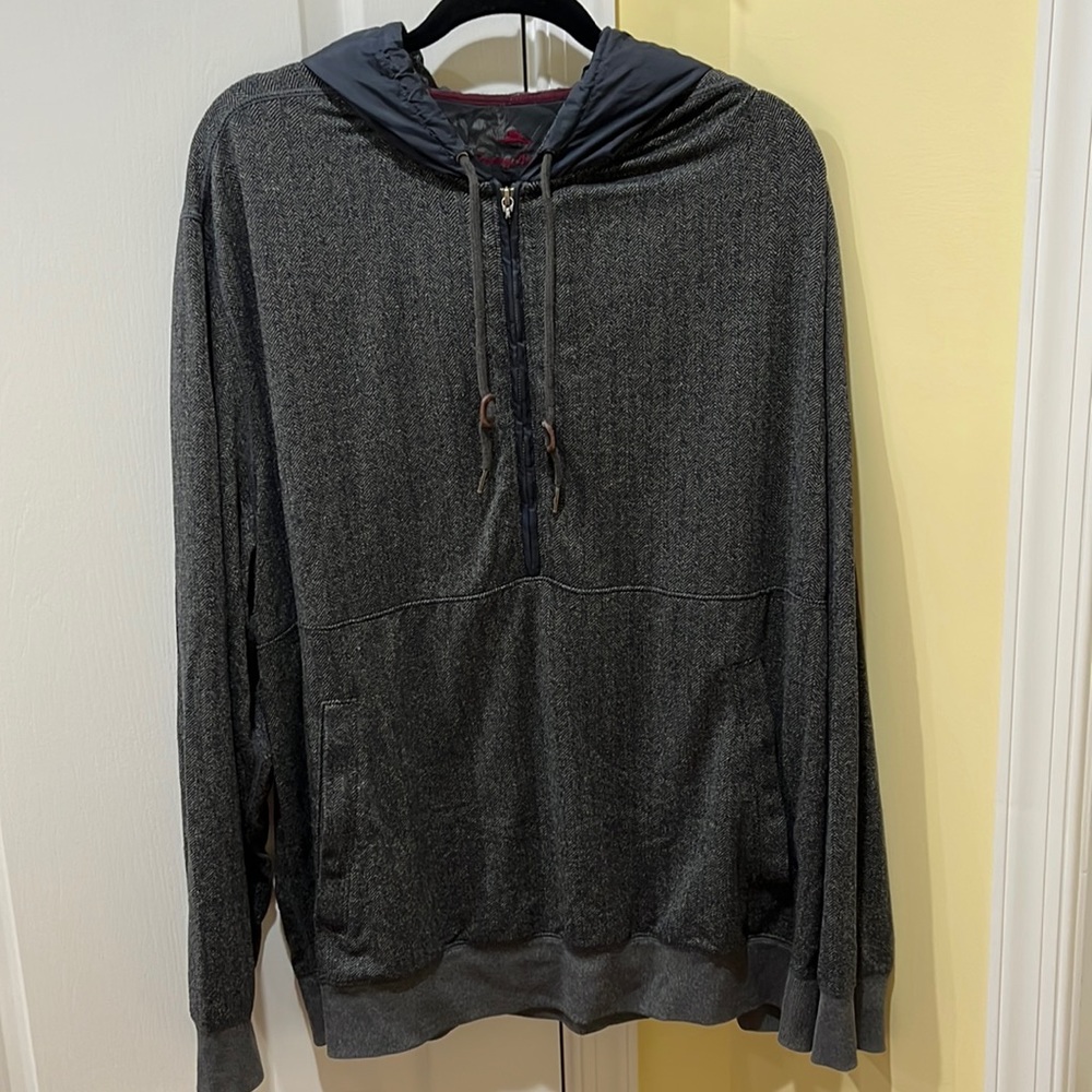 Tommy Bahama XXL 1/2 zip LS hoodie